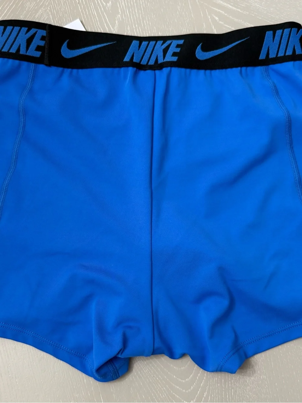 Nike Royal Blue athletic short with Black Logo Waistband